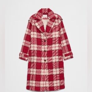 Banana Republic Wool Plaid Coat!
